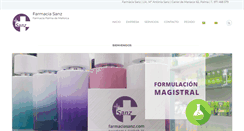 Desktop Screenshot of farmaciasanz.com