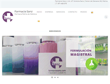 Tablet Screenshot of farmaciasanz.com