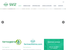 Tablet Screenshot of farmaciasanz.es